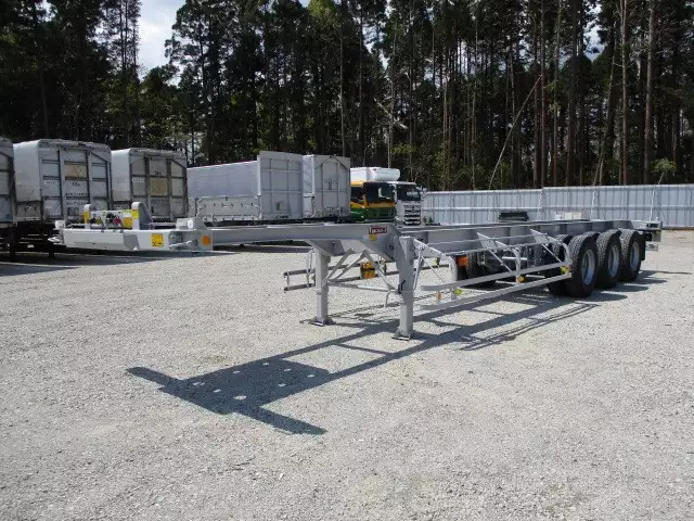 令和02年04月中古大型コンテナシャーシー日本フルハーフフルハーフの画像1