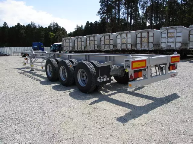 令和02年04月中古大型コンテナシャーシー日本フルハーフフルハーフの画像6