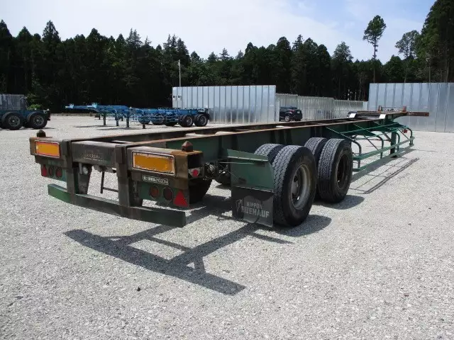 平成07年07月中古大型コンテナシャーシー日本フルハーフフルハーフの画像4