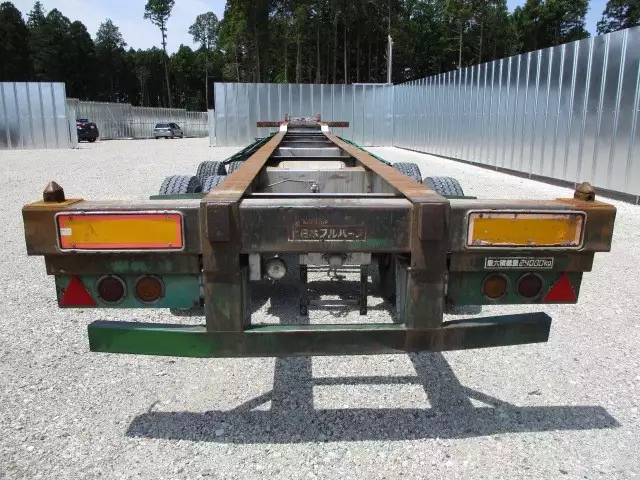 平成07年07月中古大型コンテナシャーシー日本フルハーフフルハーフの画像5