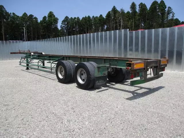 平成07年07月中古大型コンテナシャーシー日本フルハーフフルハーフの画像6