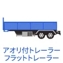 中古アオリ付・フラットトレーラー